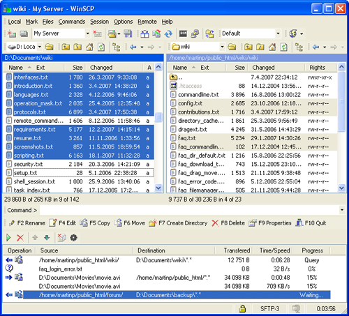 winscp or sftp for mac