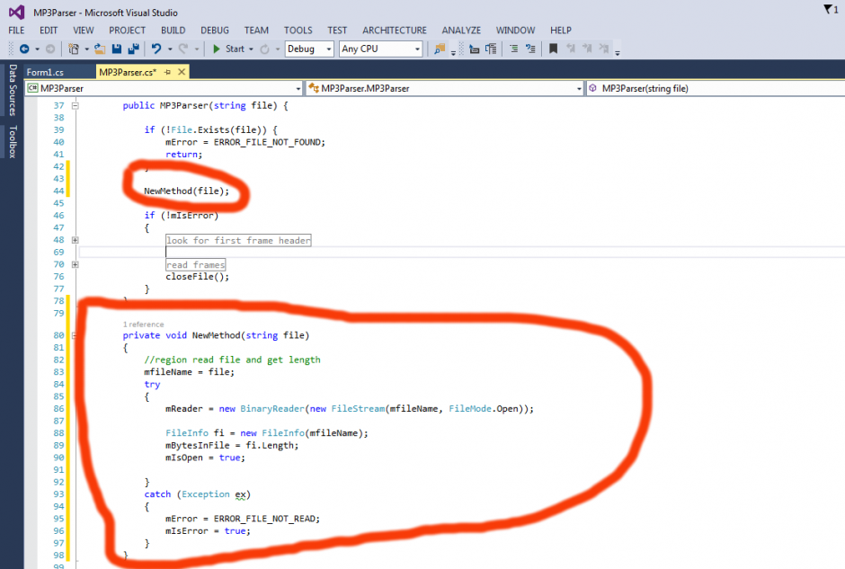 Visual Studio – Edit Menu Refactor options – Truelogic Blog